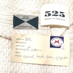 525 America 100% cotton knit blanket